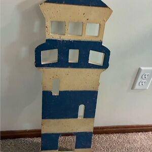 Nautical Blue and Cream lighthouse wall decor